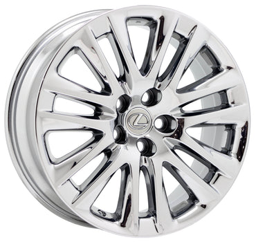 19" Lexus LS460 Bright Chrome wheels rims Factory OEM set 4 74284