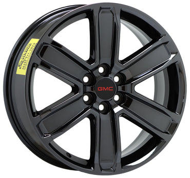 20" GMC Acadia Denali Black Chrome wheels rims Factory 2017-2020 set 5794 4800