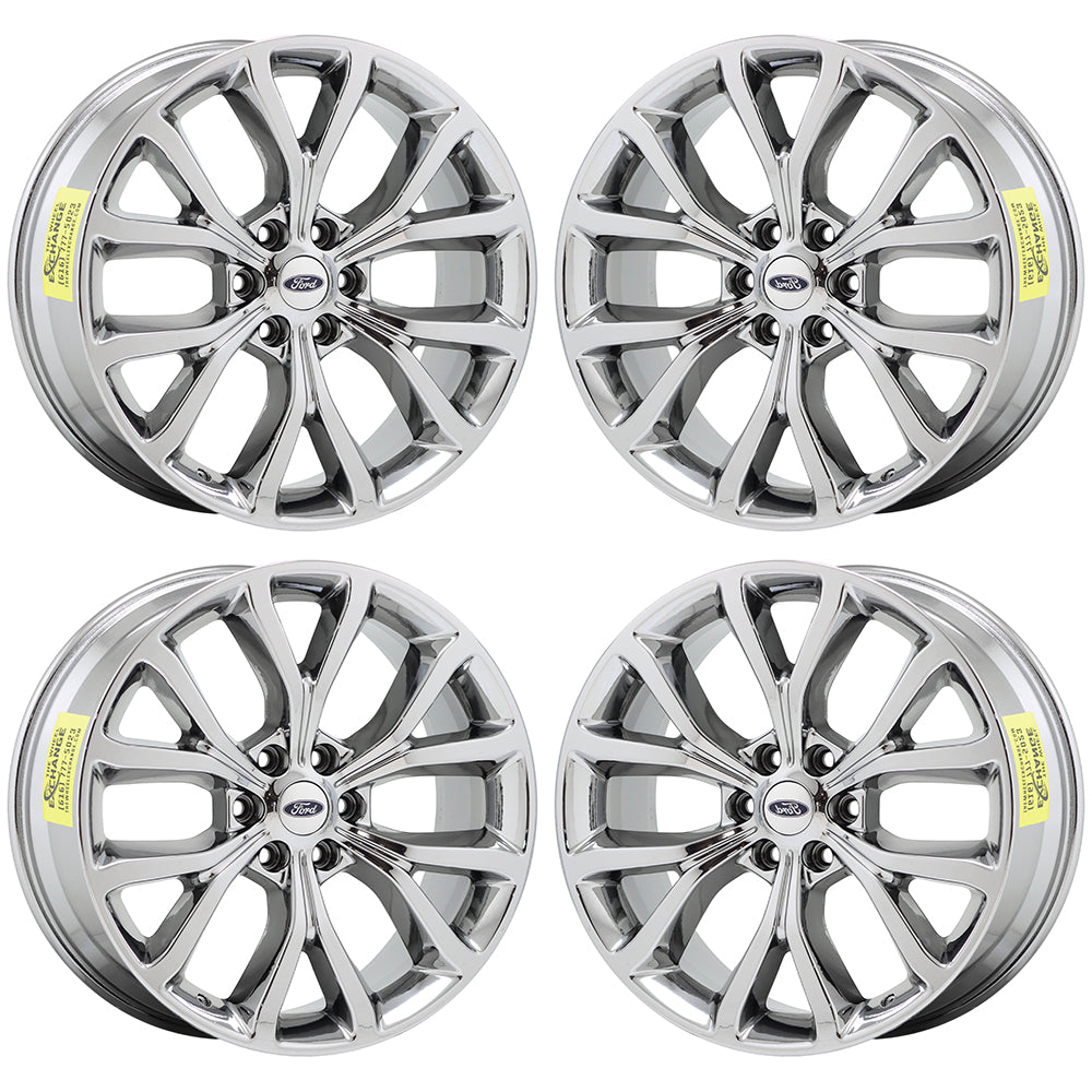 22" Ford Expedition Bright Chrome wheels rims Factory OEM set 10145 EXCHANGE