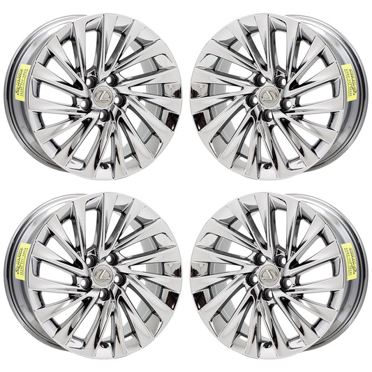 18" Lexus ES300 ES350 Bright Chrome wheel rim Factory OEM 74375