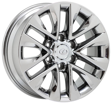 18" Lexus GX460 Bright Chrome wheels rims Factory OEM set 4 74297