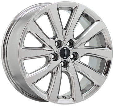 18" Lincoln Continental Bright Chrome wheels rims Factory OEM 10087