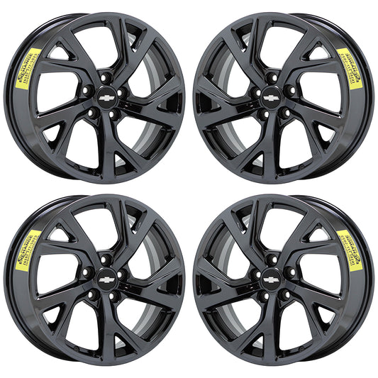 18" Chevrolet Equinox Black Chrome wheels rims OEM 2018-2021 set 5830 EXCHANGE
