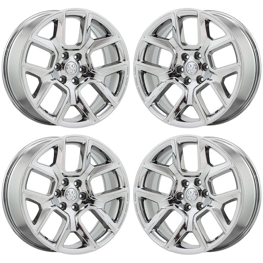 22" Dodge Ram 1500 Bright Chrome wheels rims Factory OEM 2019-2023 set 4 2684