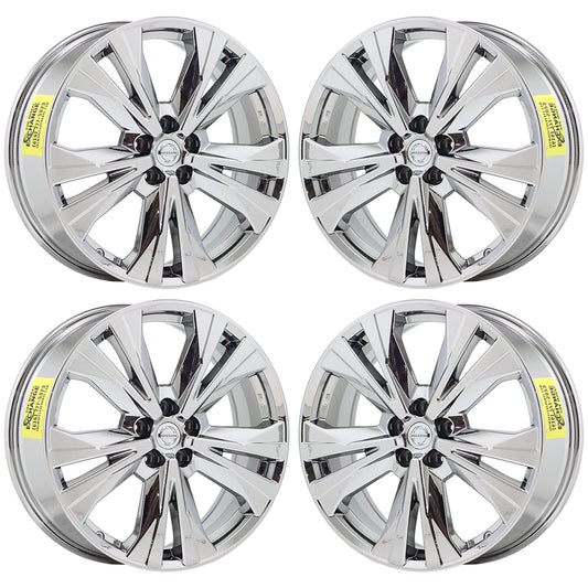 20" Nissan Pathfinder Bright Chrome wheels rims Factory OEM SET 4 62743 EXCHANGE