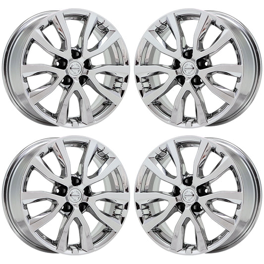 17" Nissan Rogue Bright Chrome wheels rims Factory OEM set 4 62746 EXCHANGE