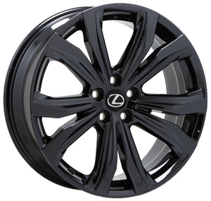 EXCHANGE 20" Lexus RX350 RX450H Black Chrome Wheels Rims Factory OEM Set 74338