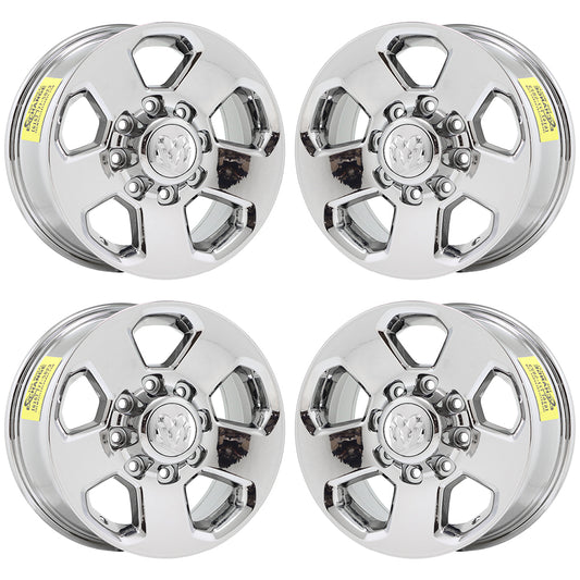 17" Dodge Ram 2500-3500 Truck Bright Chrome wheels rims Factory OEM set 2498