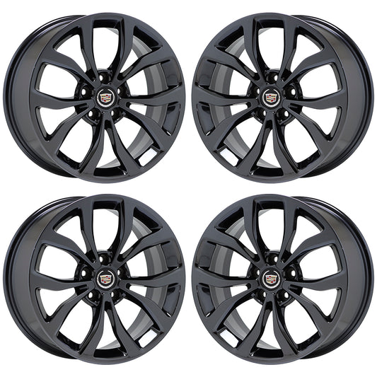 18x8 18x9" Cadillac ATS SEDAN Black Chrome wheels Factory OEM 4704 4706 EXCHANGE