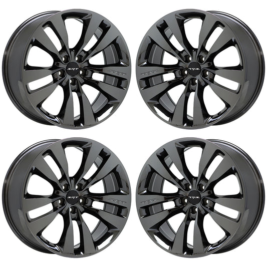 20" Dodge Charger Challenger SRT Black Chrome wheels rims Factory OEM set 2436