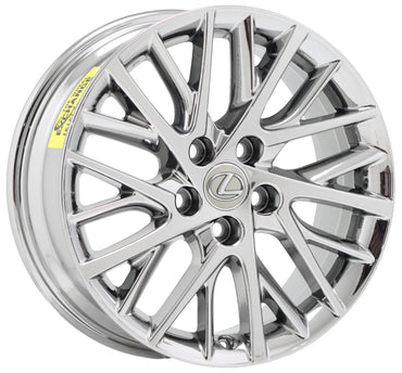 17" Lexus ES350 Bright Chrome wheels rims Factory OEM set 4 74332