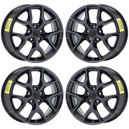 20" Jeep Grand Cherokee Black Chrome wheels rims OEM set 9214 EXCHANGE