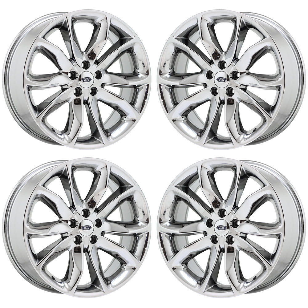 20" Ford Explorer Bright Chrome wheels rims Factory OEM set 3861