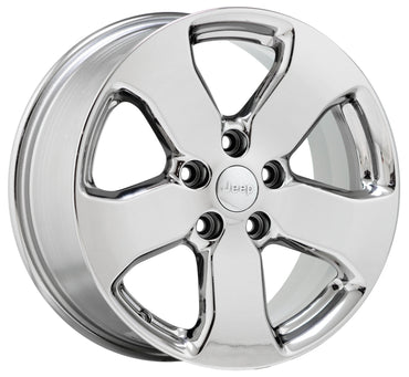 18" Jeep Grand Cherokee Bright Chrome wheels rims Factory OEM set 9106