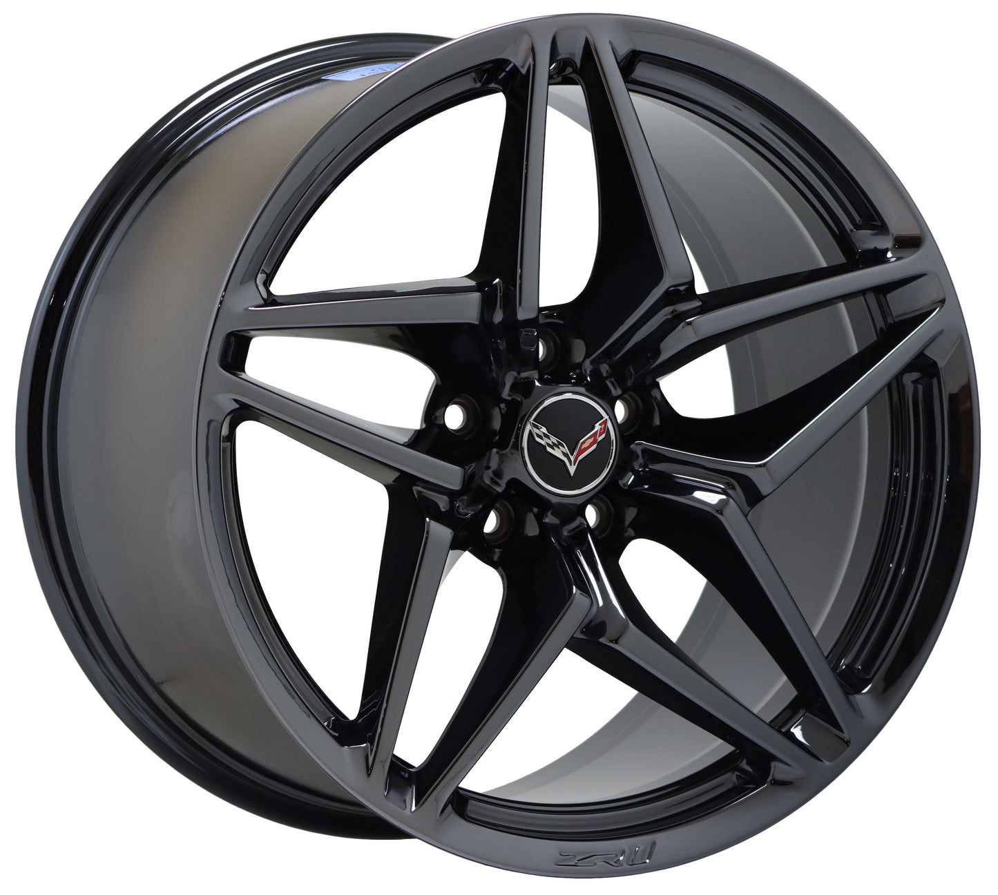 19" 20" Corvette ZR1 Z06 Grand Sport Black Chrome wheel set 5926 5930 EXCHANGE