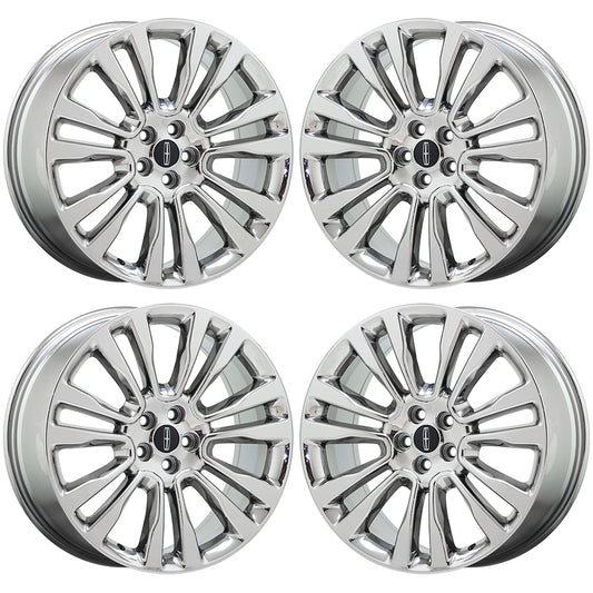 20" Lincoln Continental Bright Chrome wheels rims Factory OEM set 10091 EXCHANGE