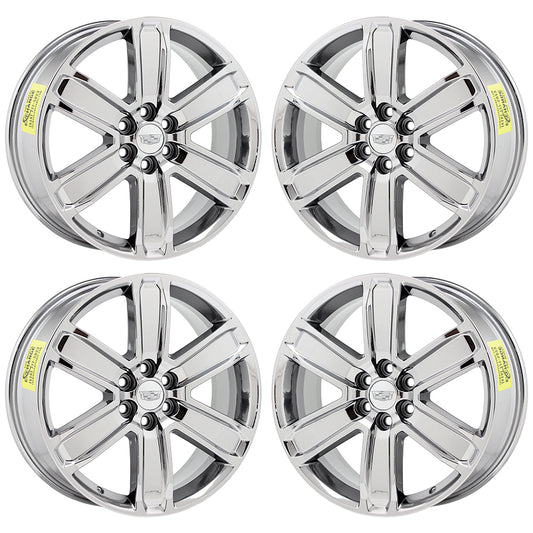 20" Cadillac SRX XT5 XT6 Bright Chrome wheels rims Factory OEM GM set 4800 5794