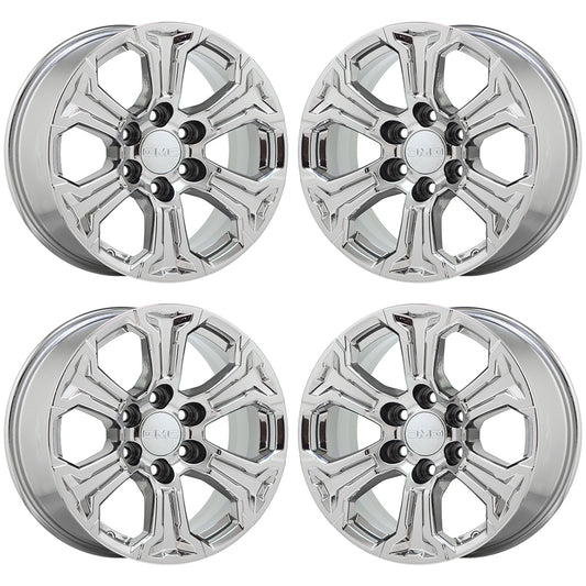 18" GMC Sierra Yukon 1500 Bright Chrome wheels rims Factory OEM set 5910