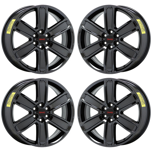 20" GMC Acadia Denali Black Chrome wheels rims Factory 2017-2020 set 5794 4800