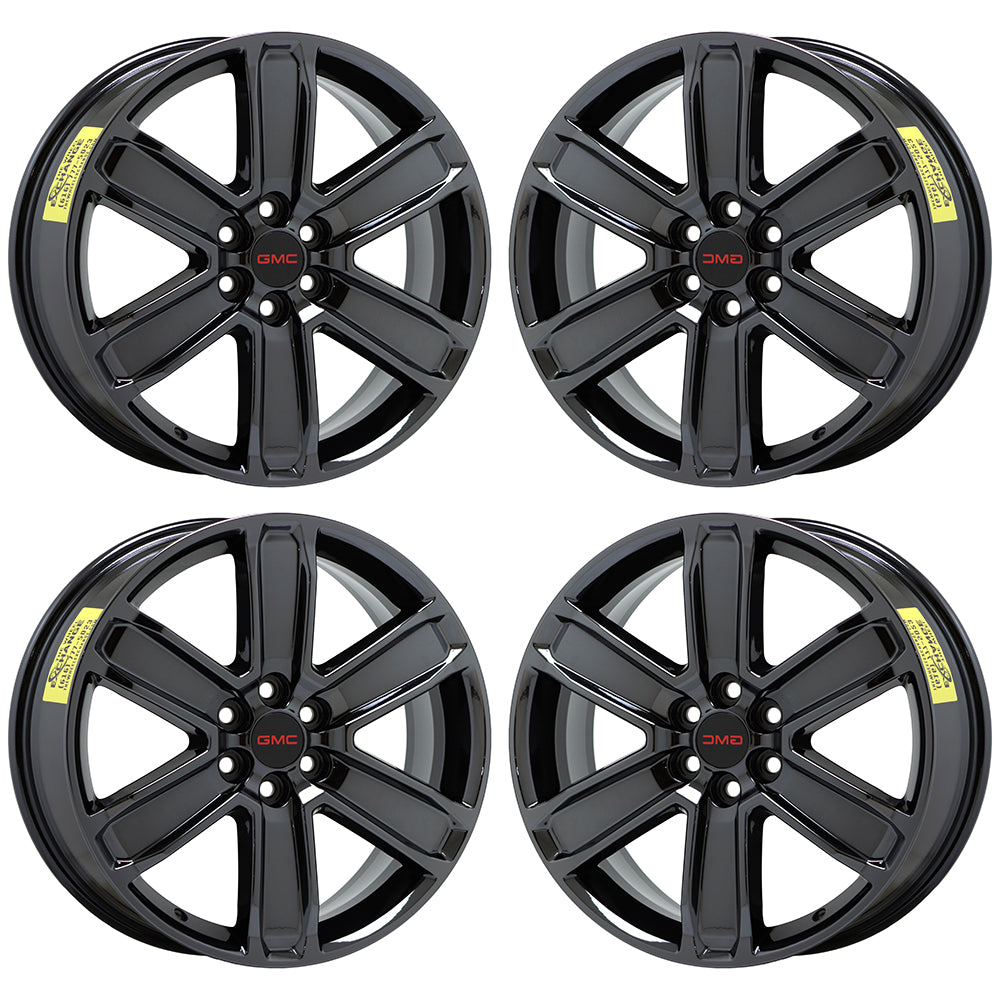 20" GMC Acadia Denali Black Chrome wheels rims Factory 2017-2020 set 5794 4800
