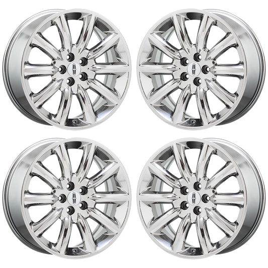 20" Lincoln MKT MKX Bright Chrome wheels rims Factory OEM set 3825 EXCHANGE