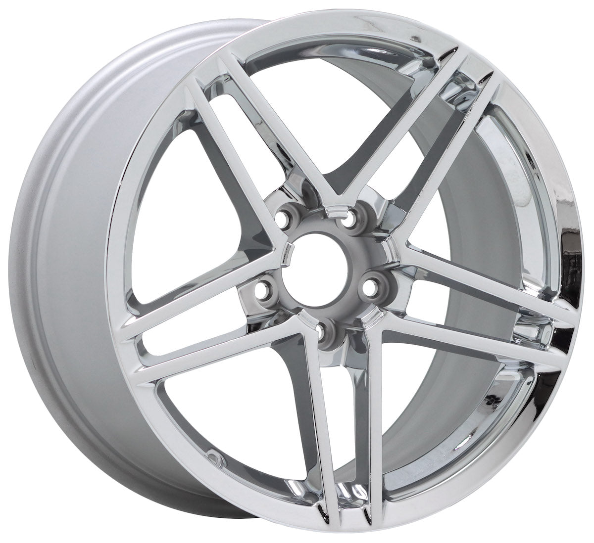 18"-19" Corvette Z06 Bright Chrome wheels rims Factory OEM 5090 5107 EXCHANGE