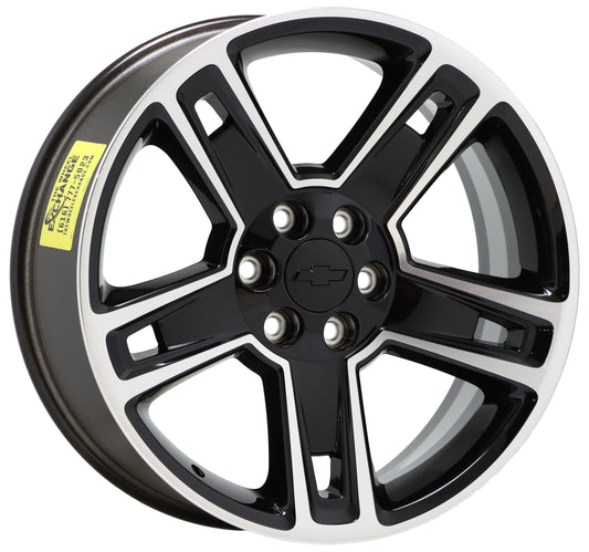 22" Chevrolet GMC Sierra Silverado 1500 Black wheel rim Factory OEM CK160 5664