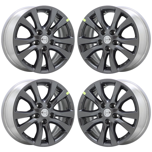 18" Nissan Altima Charcoal Grey factory finish wheels rims Factory set 4 62718