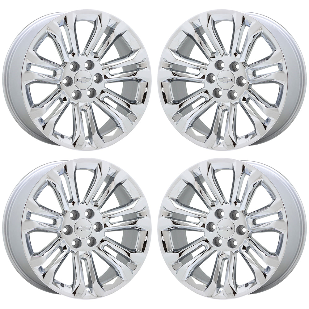 NEW 22" Chevrolet Silverado 1500 Tahoe Suburban Chrome wheels set Factory 5666