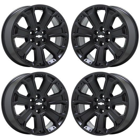 22" Escalade Silverado SIerra Satin Black wheels rims OEM CK162 5661 EXCHANGE