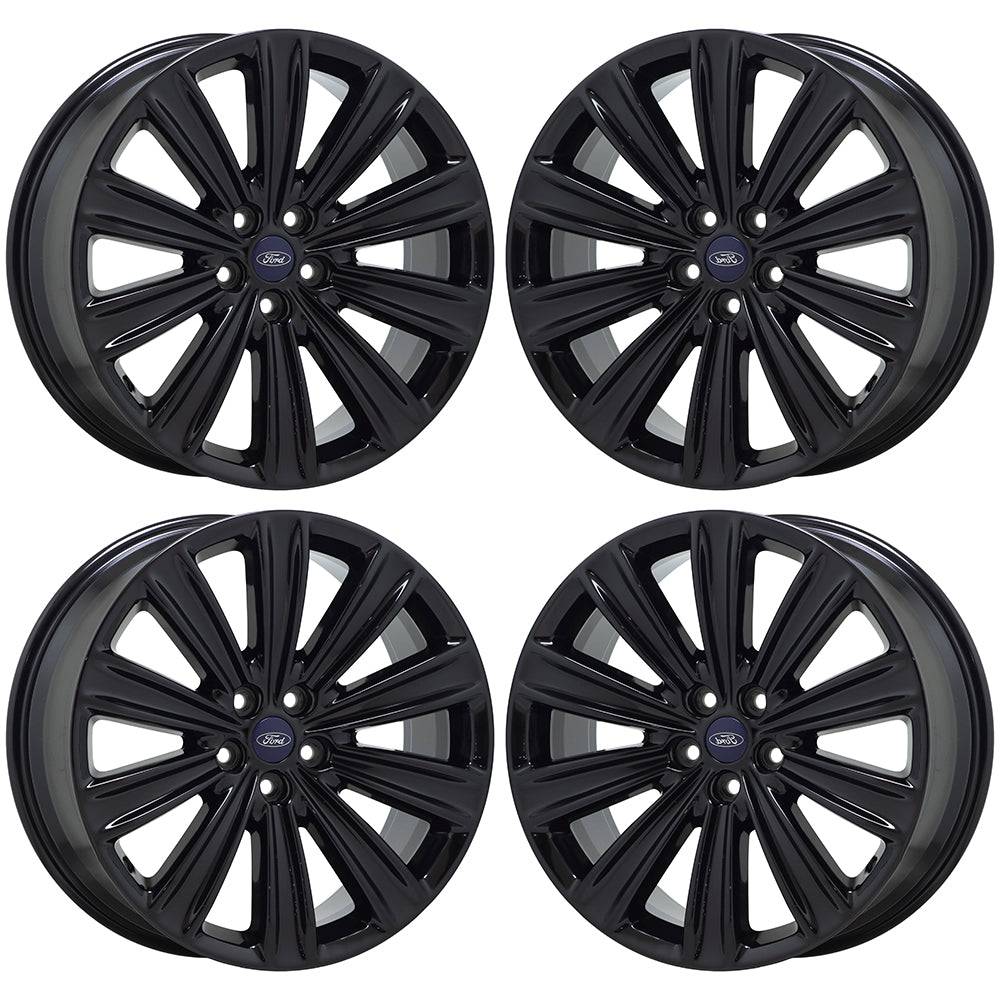 20" Ford Explorer Gloss Black wheels rims Factory OEM set 10269 EXCHANGE