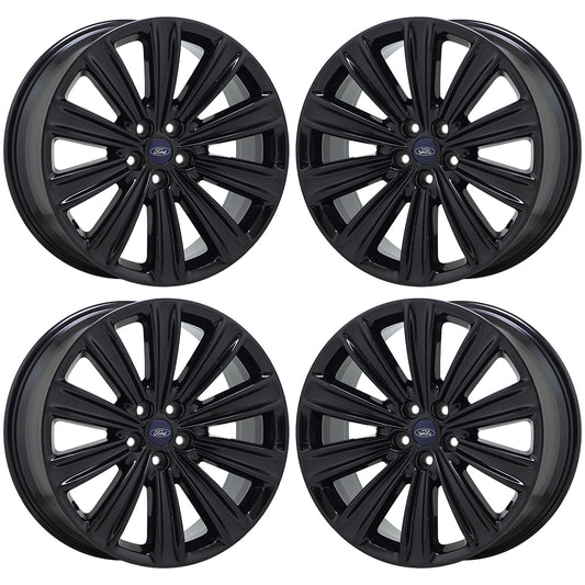 20" Ford Explorer Gloss Black wheels rims Factory OEM set 10269 EXCHANGE