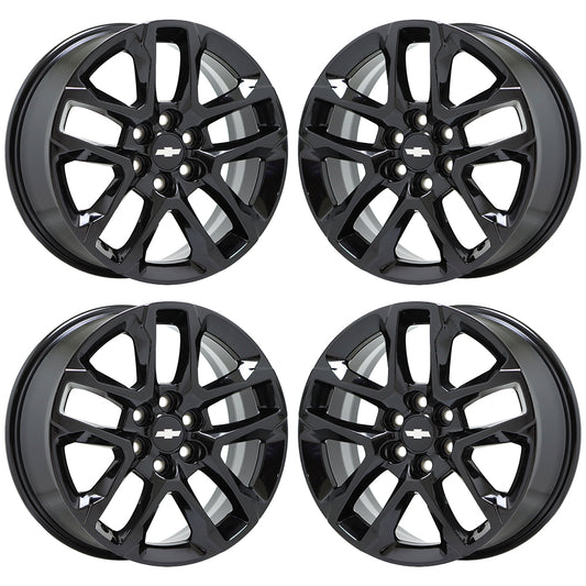 18" Chevrolet Traverse Gloss Black wheels rims Factory OEM set 5843