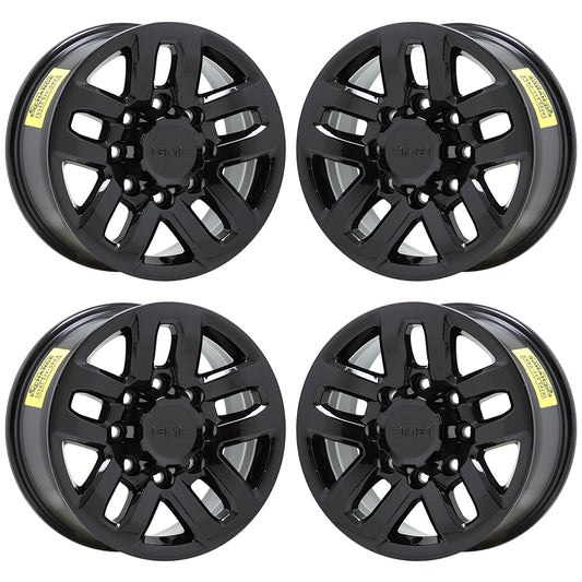 18" GMC Sierra 2500 3500 Truck Black wheels rims Factory OEM set 4 5709 EXCHANGE