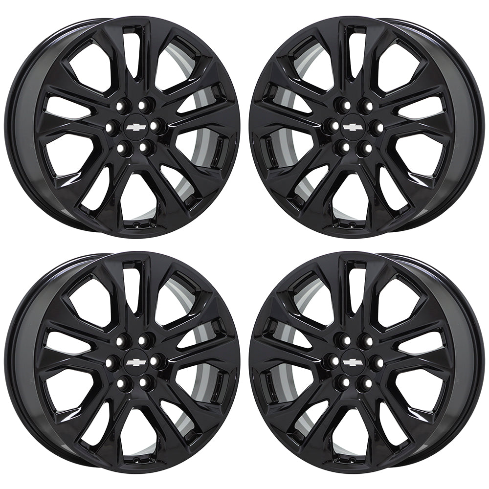 20" Chevrolet Traverse Gloss Black wheels rims Factory OEM 2018-2021 set 5848