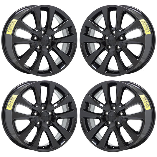 20" Jeep Grand Cherokee Altitude Gloss Black wheels rims OEM 9157 9168 EXCHANGE
