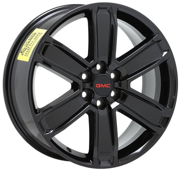 20" GMC Acadia Denali Gloss Black wheels rims Factory OEM GM set 4800 5794