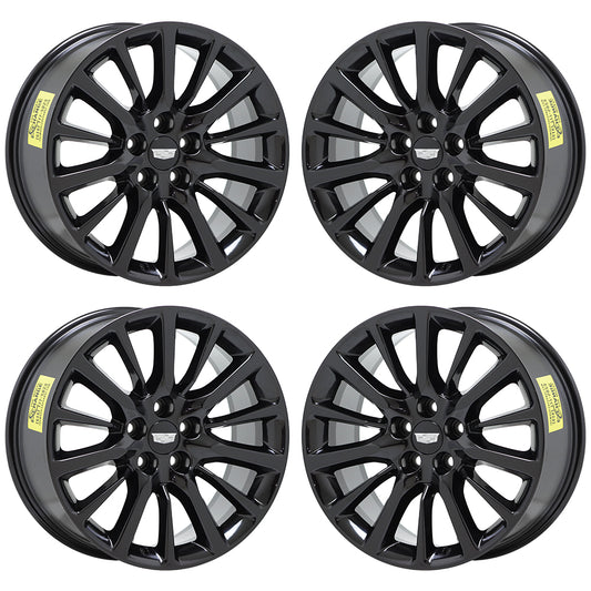 19" Cadillac CT6 XTS Gloss Black wheels rims Factory OEM GM set 4762