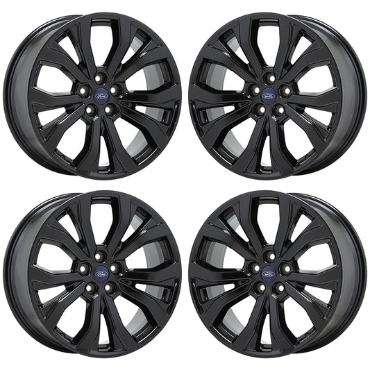 20" Ford Explorer ST Gloss Black wheels rims Factory OEM set 10270 EXCHANGE