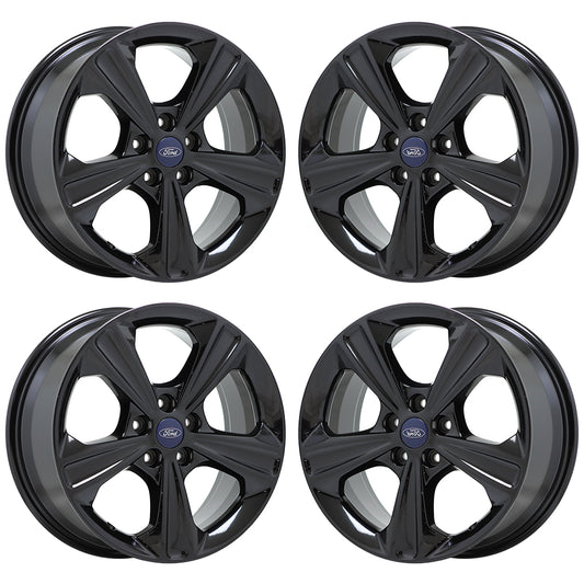 17" Ford Escape Gloss Black wheels rims Factory OEM set 3943