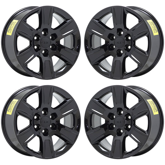 20" GMC Sierra Yukon 1500 Truck Black wheels rims Factory OEM set 5650 EXCHANGE