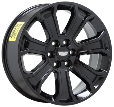 22" Cadillac Escalade Gloss Black wheels rims Factory Original OEM CK163 5665