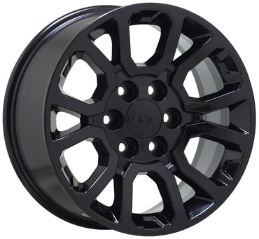 18" GMC Sierra Silverado 1500 Truck Black wheels rims Factory OEM set 4 5649