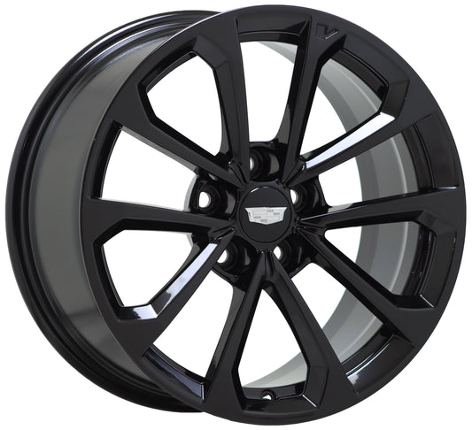 18x9.5" Cadillac ATS-V Gloss Black wheel rim Factory OEM single 4768