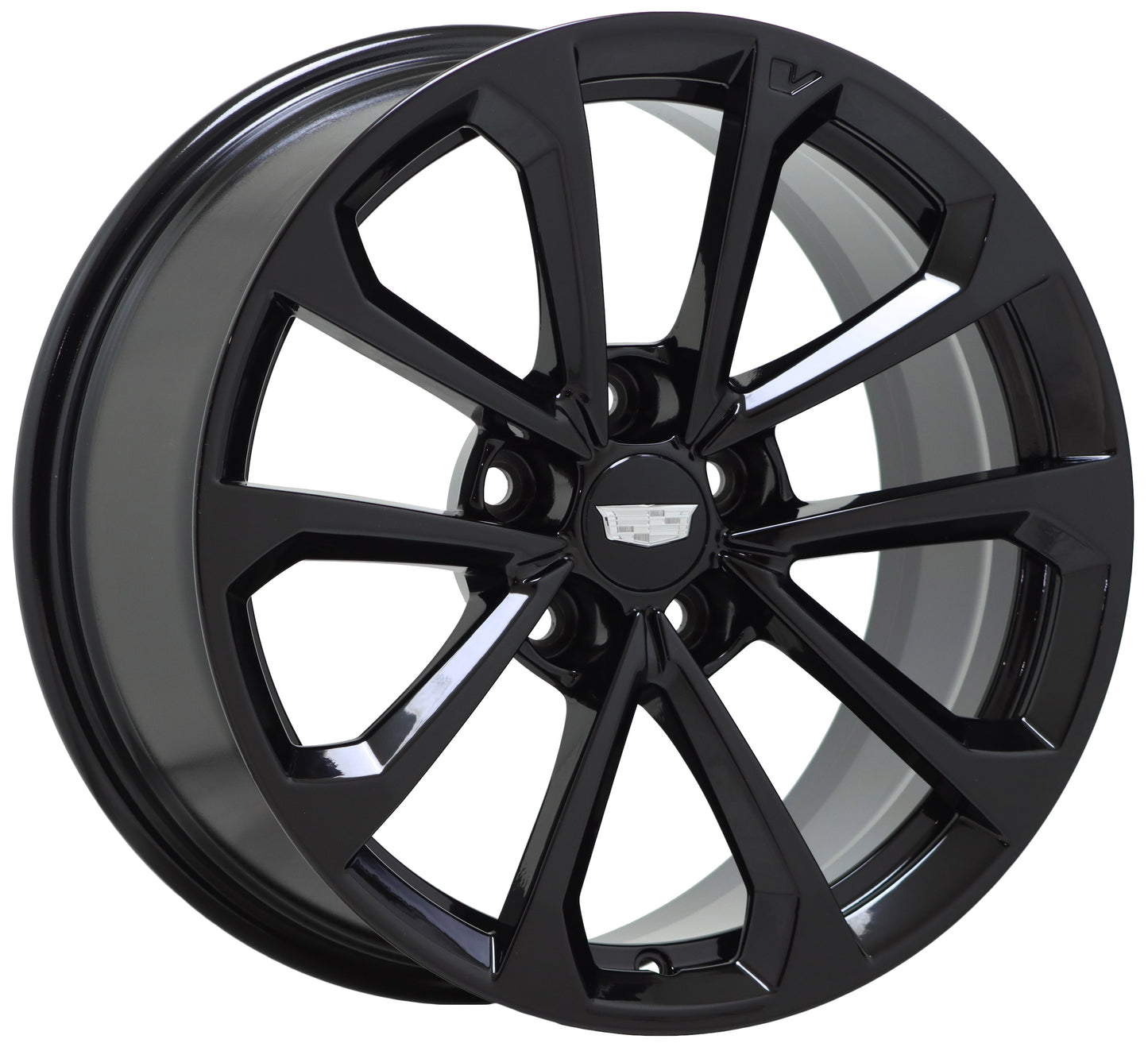 18" Cadillac ATS-V Coupe Gloss Black wheels rims Factory OEM 4766 4768 EXCHANGE