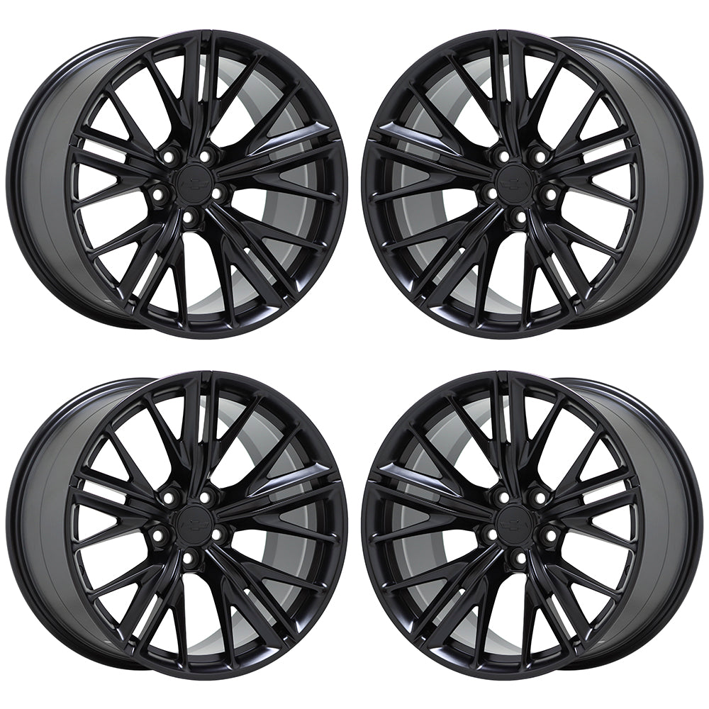 20" Chevrolet Camaro ZL1 Satin Black wheels rims OEM GM set 5773 5774 EXCHANGE