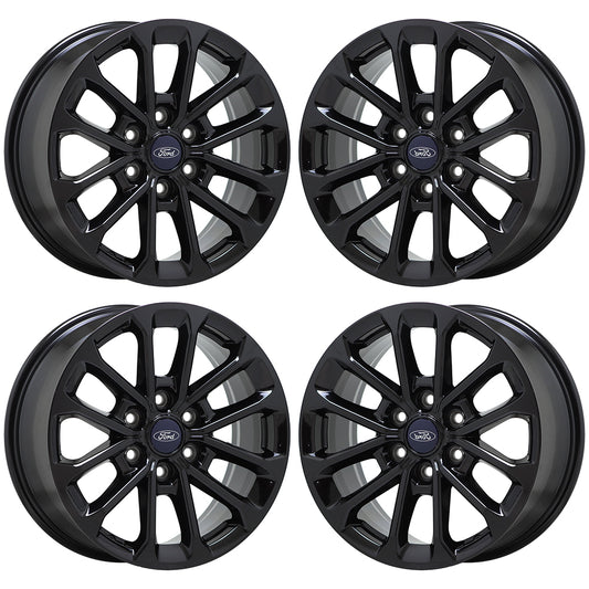 18" Ford F150 Truck Gloss Black wheels rims Factory OEM set 10169 EXCHANGE