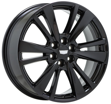 20" Cadillac XT5 XT6 Gloss Black wheels rims Factory Genuine OEM set 4847