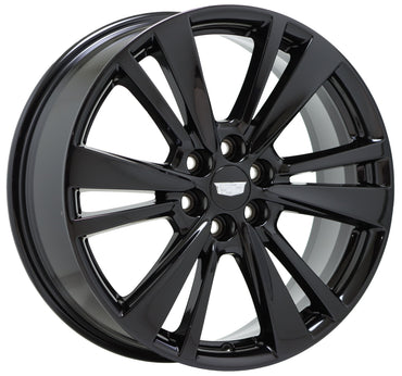 20" Cadillac XT5 XT6 Gloss Black wheels rims Factory Genuine OEM set 4847