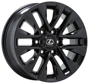 18" Lexus GX460 Gloss Black wheels rims Factory OEM set 4 74297